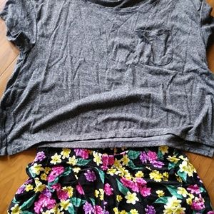 OUTFIT~cropped tee & soft short shorts